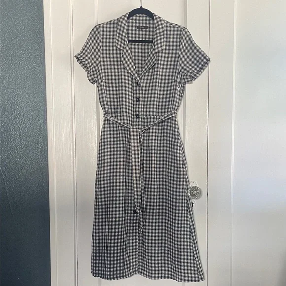 Quince 100% European Linen Button Front Dress - Picture 6 of 8